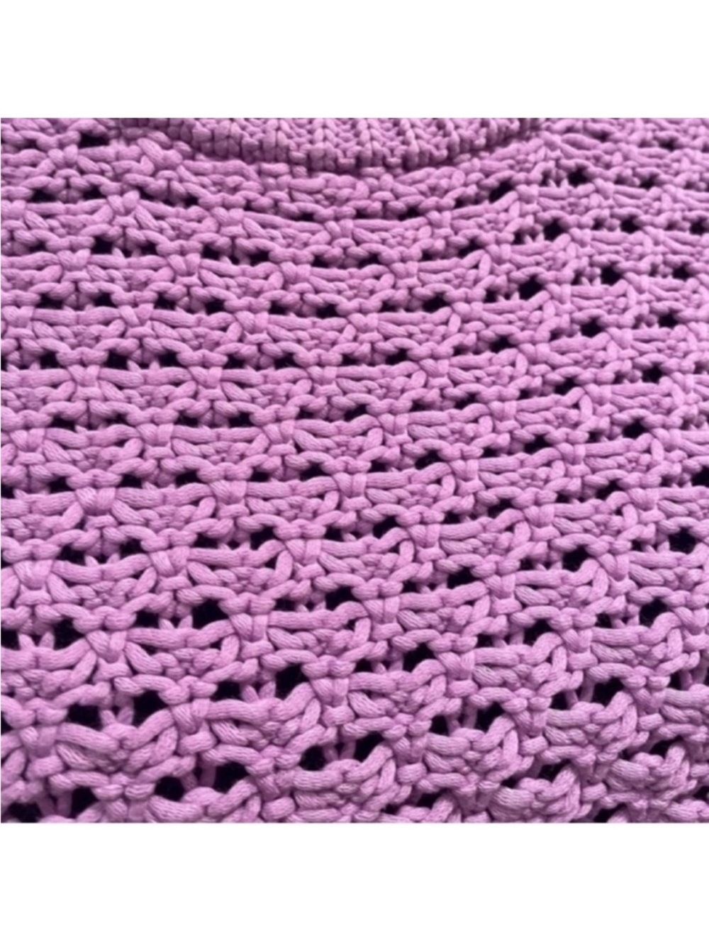 Selected Femme NWT chunky shortsleeved knit weave violet sweater extra large - Picture 10 of 14